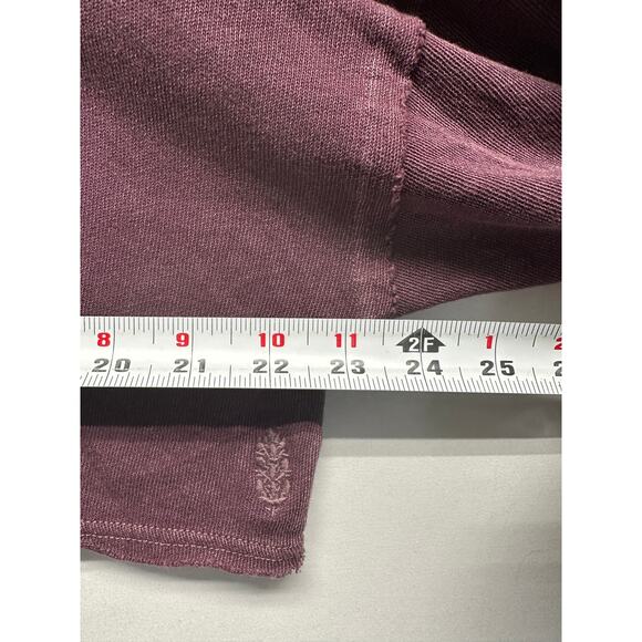 FP Movement by Free People Purple Ruffle Sleeve Cropped Pullover S Oversized - Picture 5 of 9